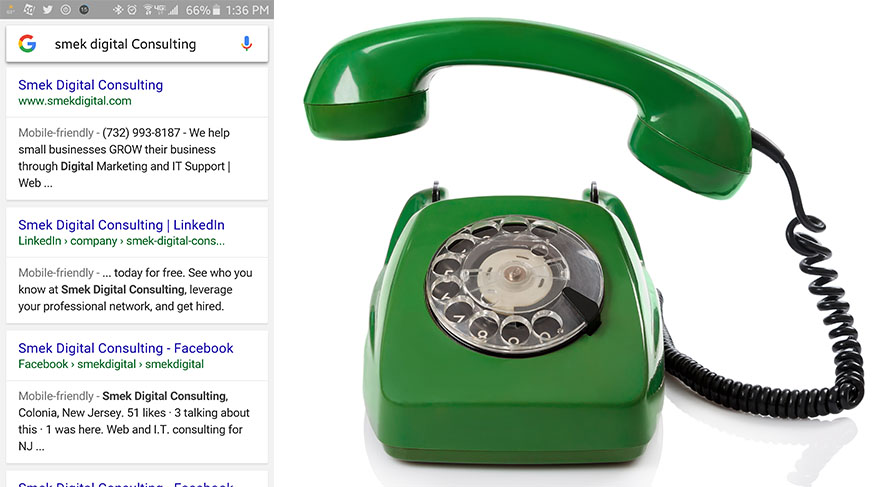 Add Clickable Phone Numbers to your Google SERPs